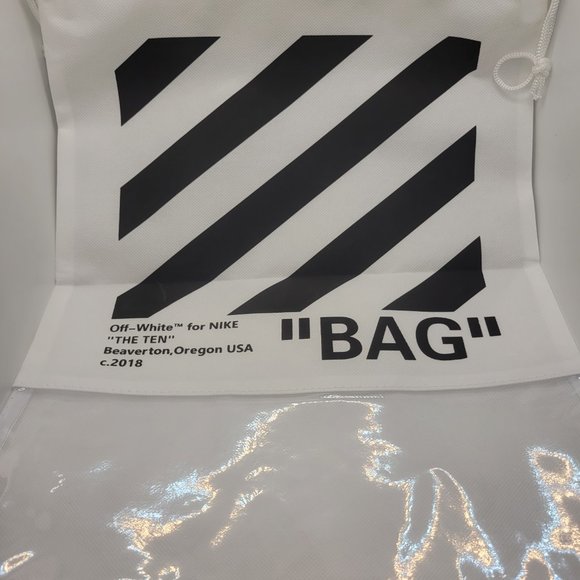 Off White Drawstring Bag - Picture 2 of 2